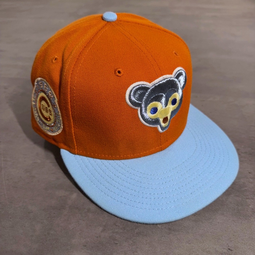 MyFitteds Chicago Cubs Hat 7 5/8 7 3/4 Route 66 Pack Rust Orange Blue Green UV
